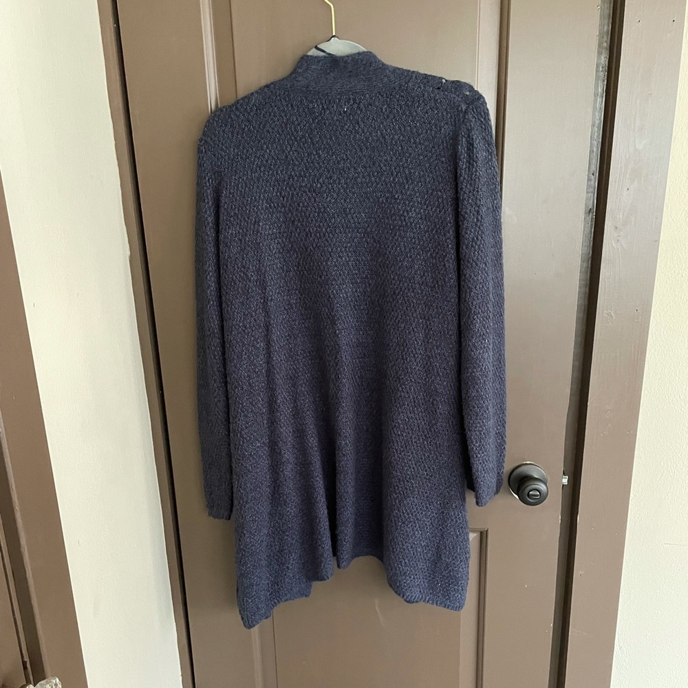 Croft & Barrow Blue Crochet Long Cardigan XL - Picture 13 of 16